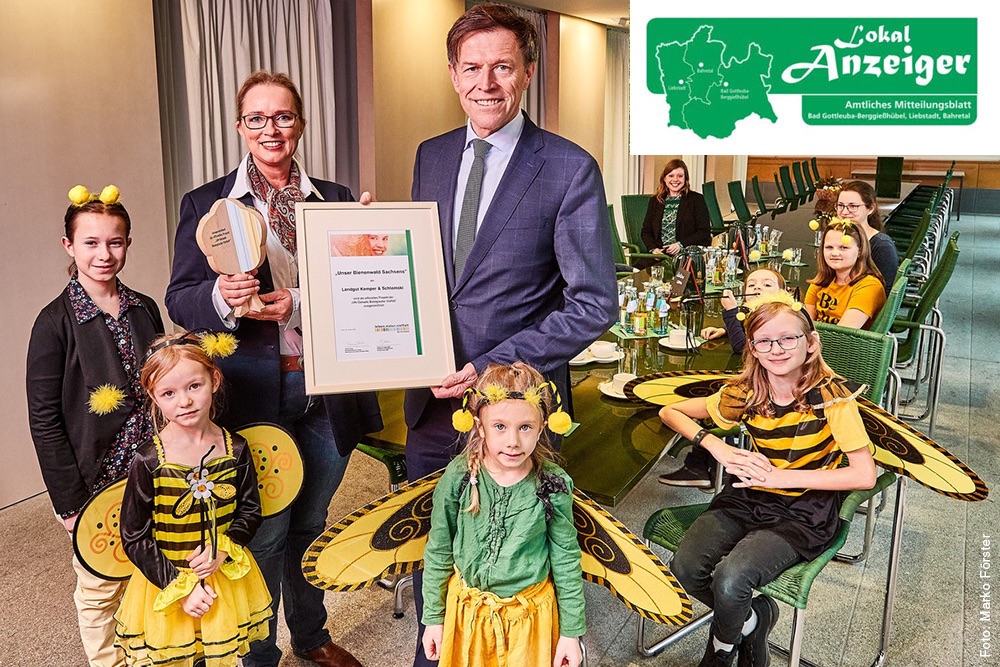 Der Lokalanzeiger berichtet über die Auszeichnung unseres Bienenwaldes