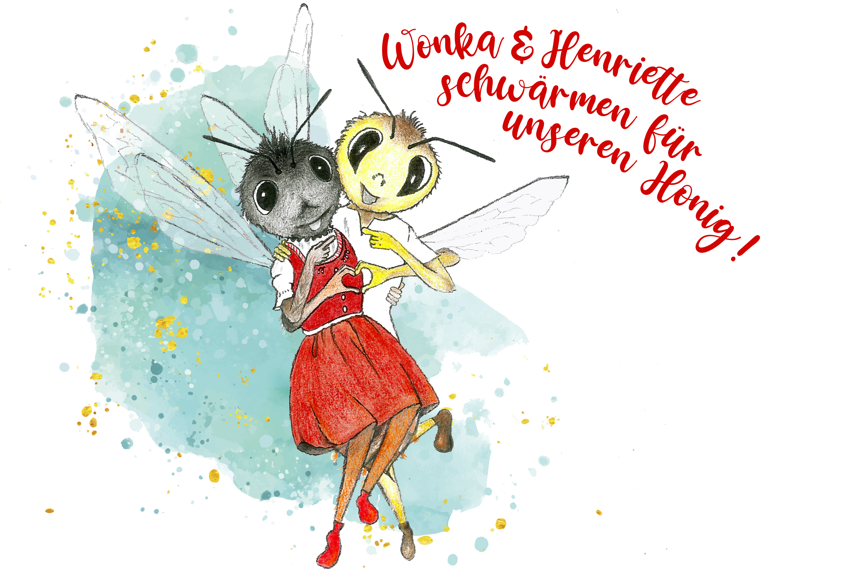 Wonka und Henriette lieben unseren Honig 